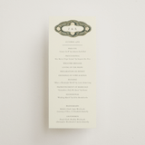 "Frame" - Wedding Programs in Emerald by Jen Owens - Front