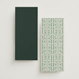 "Frame" - Wedding Programs in Emerald by Jen Owens - Back of Card Options