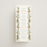 "Tropica" - Wedding Programs in Papaya by Susan Moyal - Front