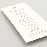 "Petite Sprig" - Wedding Programs in Black Dahlia by Olivia Raufman - Detail