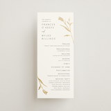 "Perennial" - Wedding Programs in Cotton by Amy Kross - Front