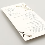 "Perennial" - Wedding Programs in Cotton by Amy Kross - Detail