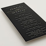 "Black Tie Affair" - Wedding Programs in Onyx by Hooray Creative - Detail