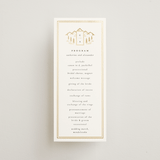 "Summit Serenity" - Wedding Programs in Quartz by Ana de Sousa - Front