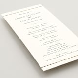 "Opulence" - Wedding Programs in Pearl by Stacey Meacham - Detail