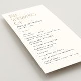 "Magazine" - Wedding Programs in Lace by Kaydi Bishop - Detail