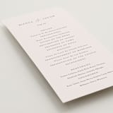 "Eloquent" - Wedding Programs in Ivory by Angela Thompson - Detail