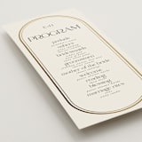 "oval" - Wedding Programs in Sandstone by Lori Wemple - Detail