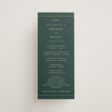 "Style and grace" - Wedding Programs in Forest by Stacey Meacham - Front