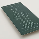 "Style and grace" - Wedding Programs in Forest by Stacey Meacham - Detail