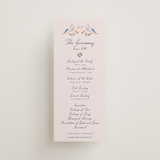 "Together in Bloom" - Wedding Programs in Wisteria by Monika Konieczna - Front