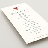 "Amore" - Wedding Programs in Snow by Ani Somi - Detail