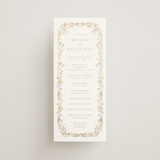 "Victorian Trellis" - Wedding Programs in Golden Summer by Erin L. Wilson - Front