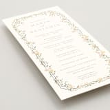 "Victorian Trellis" - Wedding Programs in Golden Summer by Erin L. Wilson - Detail