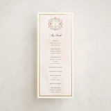 "Embrace" - Wedding Programs in Peony by Susan Moyal - Front