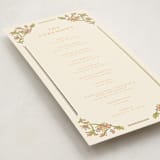 "Marigold" - Wedding Programs in Ochre by Hannah Bowman - Detail
