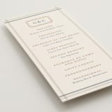 "Equestrian" - Wedding Programs in Midnight by Sam Dubeau - Detail