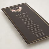 "Flourishing" - Wedding Programs in Blush by Susan Moyal - Detail
