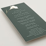 "Elegant Lillies" - Wedding Programs in Forest by Stacey Meacham - Detail