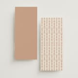 "Cultured Element" - Wedding Programs in Sahara by David Michuki - Back of Card Options