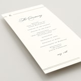 "Elencourt" - Wedding Programs in Quartz by Jelena Vuletic - Detail