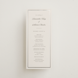 "Tux" - Wedding Programs in Antique by Nicole Walsh - Front