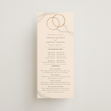 "Stefana" - Wedding Programs in Linen by Maria Hilas-Louie - Front