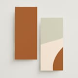 "Stefana" - Wedding Programs in Linen by Maria Hilas-Louie - Back of Card Options