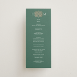 "Celtic Love Knot" - Wedding Programs in Clover by Kerry Doyle - Front