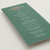 "Celtic Love Knot" - Wedding Programs in Clover by Kerry Doyle - Detail