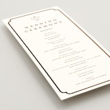 "Royal Wedding" - Wedding Programs in Pista by Teju Reval - Detail