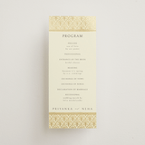 "Aatreya" - Wedding Programs in Marigold by Pati Cascino - Front
