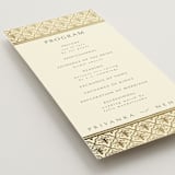"Aatreya" - Wedding Programs in Marigold by Pati Cascino - Detail