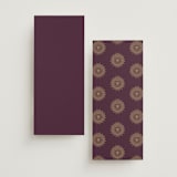 "Arunima" - Wedding Programs in Plum by Randi Cirelli - Back of Card Options