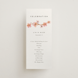 "Love Blossom" - Wedding Programs in Blush by Petra Kern - Front