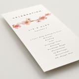 "Love Blossom" - Wedding Programs in Blush by Petra Kern - Detail