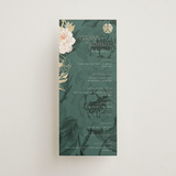 "Auspicious Peonies" - Wedding Programs in Evergreen by fatfatin - Front