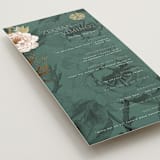 "Auspicious Peonies" - Wedding Programs in Evergreen by fatfatin - Detail