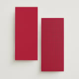 "Double Peony" - Wedding Programs in Ruby by Janean Hinger - Back of Card Options