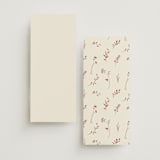 "Queen Anne's Lace" - Wedding Programs in Creme Brulee by Jennifer Wick - Back of Card Options