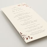 "Queen Anne's Lace" - Wedding Programs in Creme Brulee by Jennifer Wick - Detail