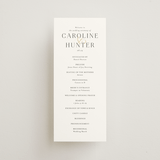 "Entwine" - Wedding Programs in Pearl by Jennifer Postorino - Front
