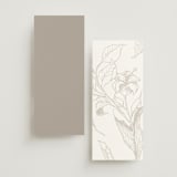 "Entwine" - Wedding Programs in Pearl by Jennifer Postorino - Back of Card Options