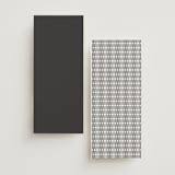 "Panache" - Wedding Programs in Onyx by Kristie Kern - Back of Card Options
