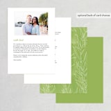 "Simple Sprigs" - Wedding Programs in Golden by Erin Deegan - Back of Card Options