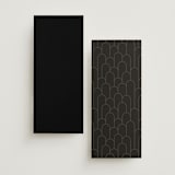 "Geometric Deco" - Wedding Programs in Midnight by GeekInk Design - Back of Card Options