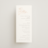 "Eternal" - Wedding Programs in Snow by Kaydi Bishop - Front