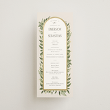 "Bliss" - Wedding Programs in Champagne by Leah Bisch - Front