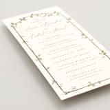 "Canopy" - Wedding Programs in Ivy by Everett Paper Goods - Detail
