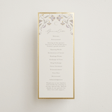 "Deco Nouveau" - Wedding Programs in Vanilla by Lori Wemple - Front